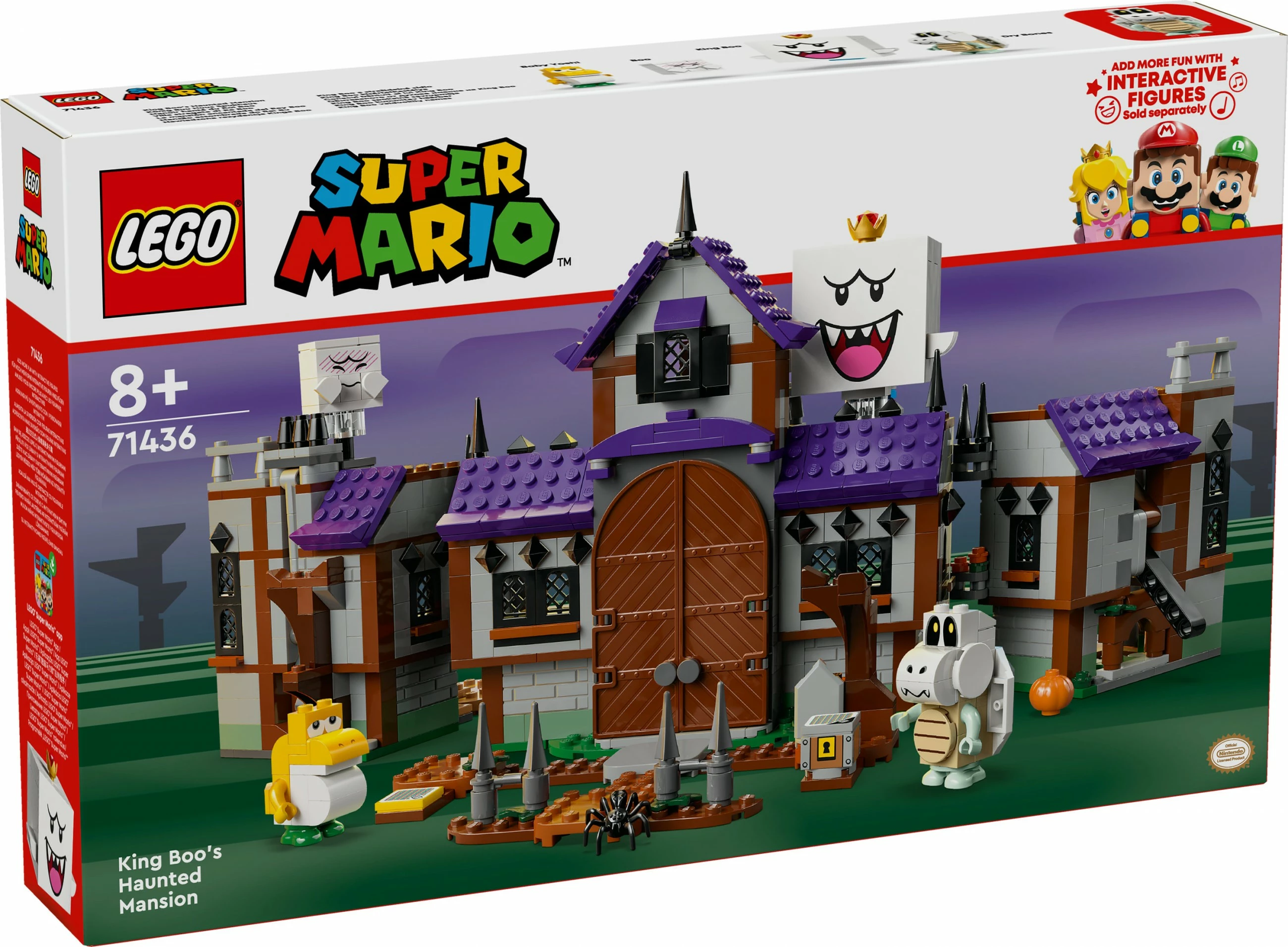 Set gradnje Super Mario King Boo's Haunted Mansion LEGO 71436, večbarven