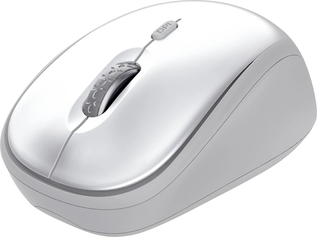 Brezžični komplet tipkovnice in miške Ody II Trust, QWERTY US, bel