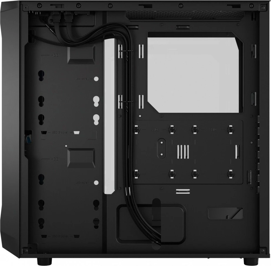 Računalniško ohišje Fractal Design Focus 2 RGB, Midi Tower, ATX, kaljeno steklo, črno