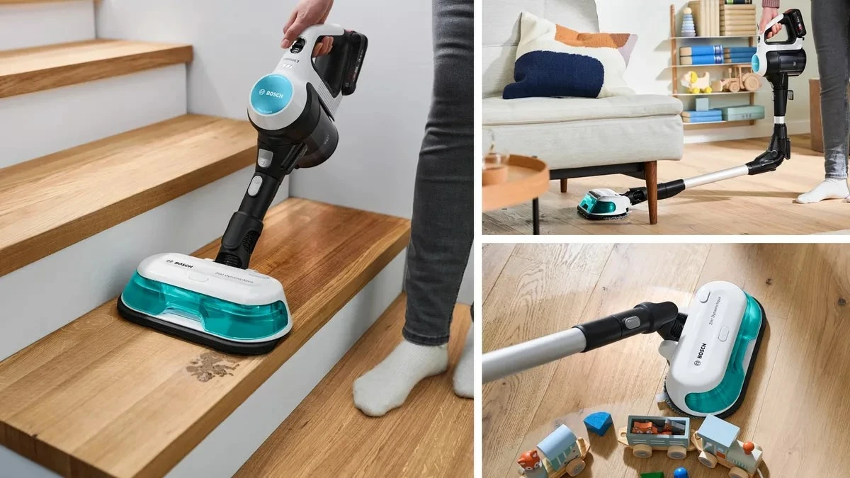 Brezžična sesalna naprava 2-v-1 ProHygienic Aqua BOSCH Unlimited 7, bela Brezžična sesalna naprava 2-v-1 ProHygienic Aqua BOSCH Unlimited 7, bela