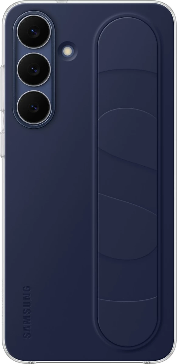 Ovitek za telefon Standing Grip Cover, Samsung Galaxy S25 FE, temno moder