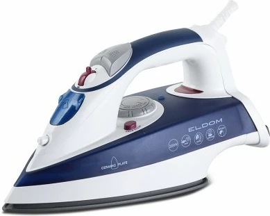 Likalnik na paro Eldom DA 28C, 2200 W, keramična plošča, modro-bela