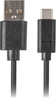 USB kabel, 1 m, USB 2.0 na USB A, črn Lanberg CA-USBO-20CU-0010-BK