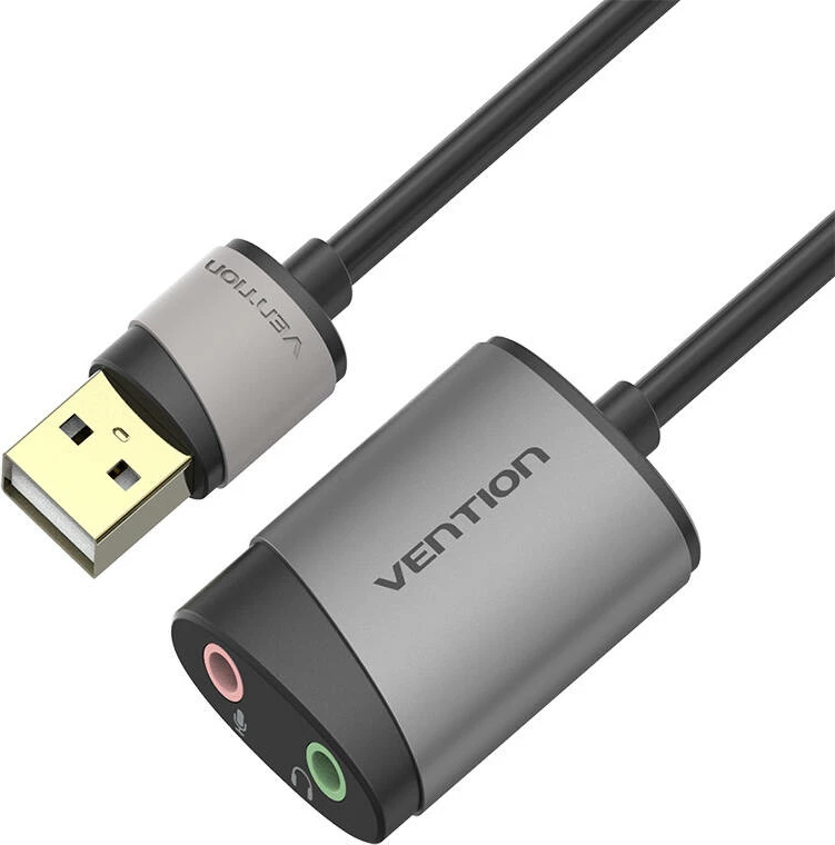 Zunanja zvočna kartica Vention CDKHB, 0,15 m, siva