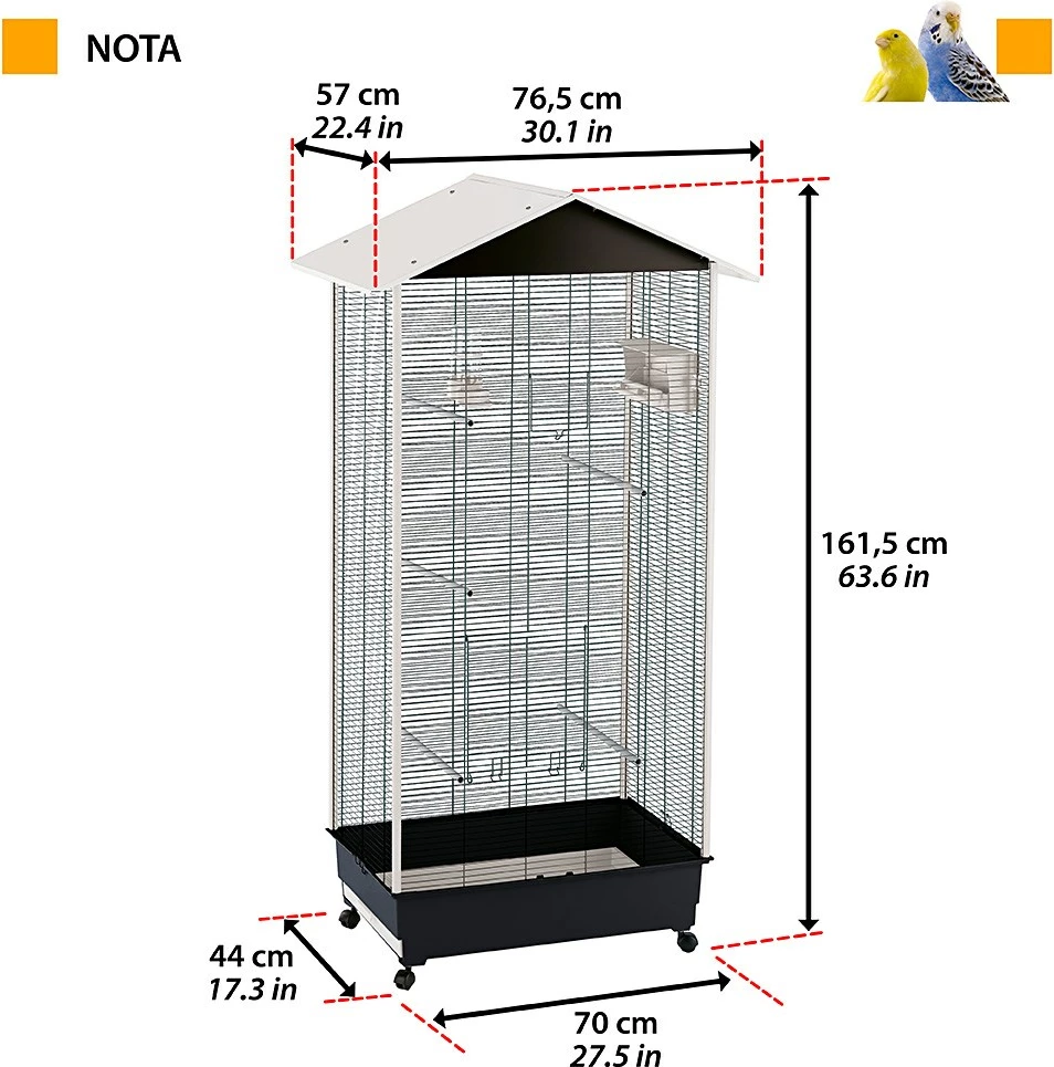 Kletka za ptice Ferplast Nota, 161,5 cm