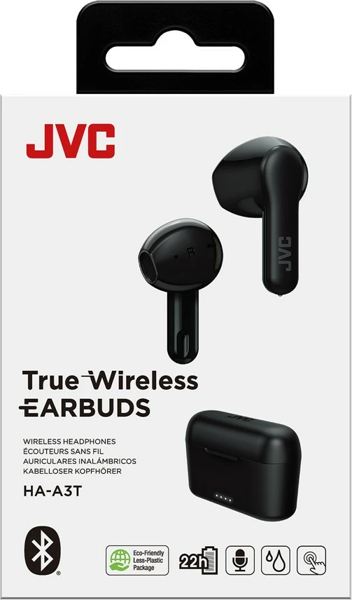 Brezžične in-ear slušalke, JVC HA-A3T, Bluetooth 5.1, črne