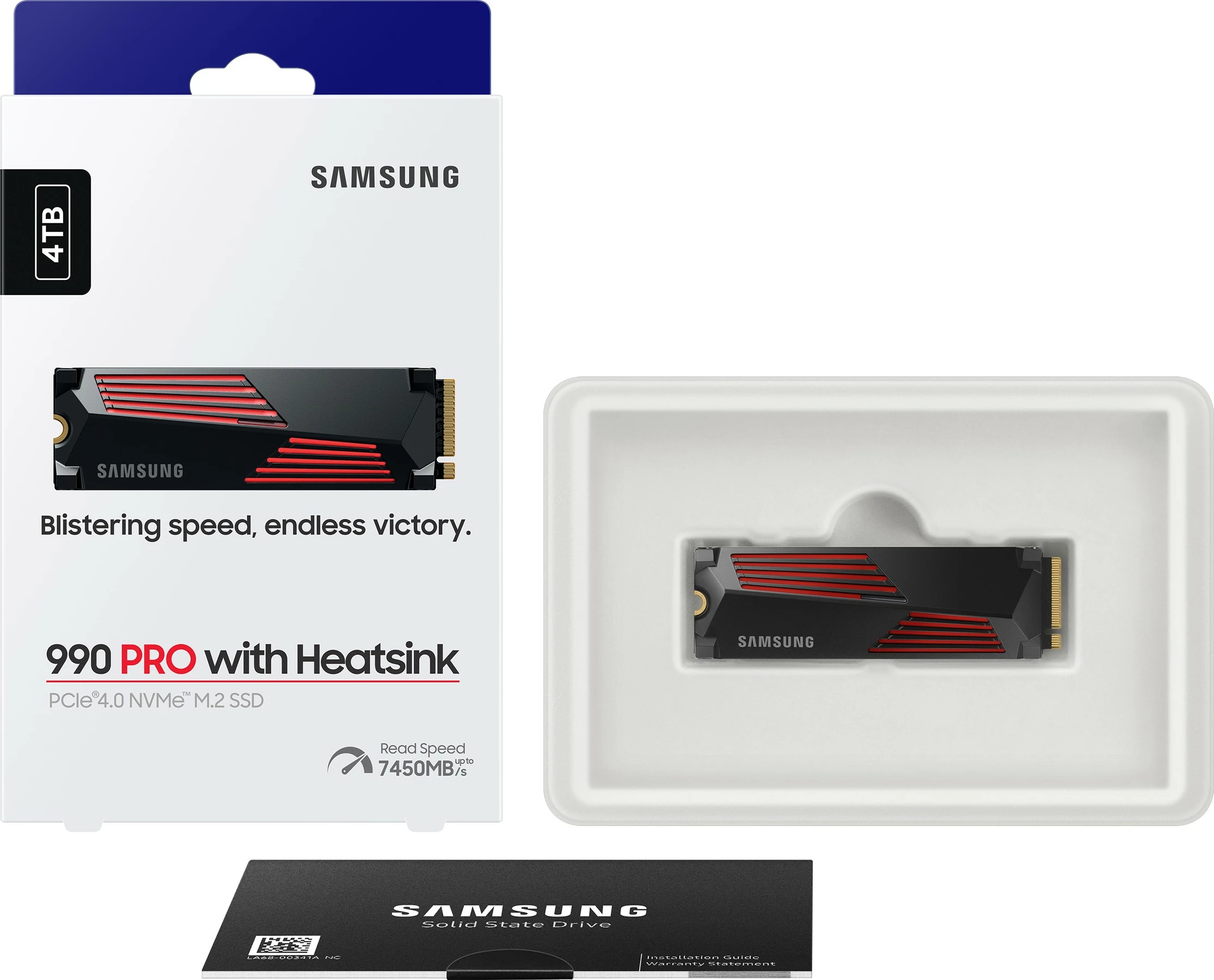 SSD visokih zmogljivosti, Samsung 990 PRO, 4 TB, M.2 2280 PCIe x4 Gen4 NVMe SSD visokih zmogljivosti, Samsung 990 PRO, 4 TB, M.2 2280 PCIe x4 Gen4 NVMe