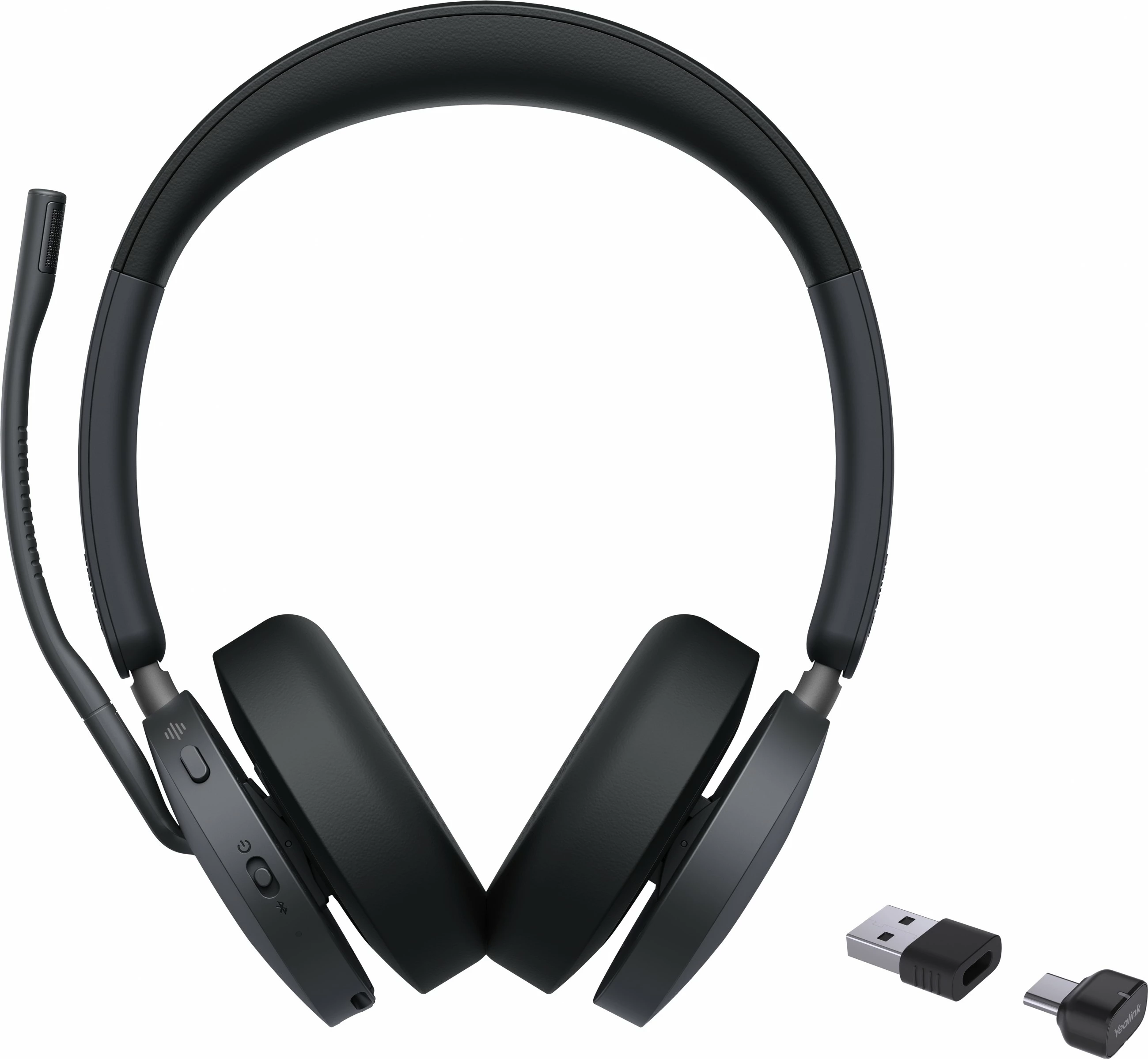 Brezžične slušalke za pisarno/klicni center Yealink BH74 USB-C/A, 162 g, črne