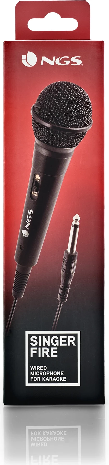 Kardiodni mikrofon Singer Fire NGS, črn