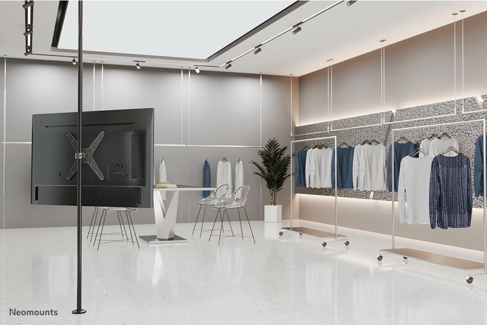 Stenski nosilec za TV Neomounts FL40-430BL14, montaža na drog, 32–55 palcev, jeklo, črn Stenski nosilec za TV Neomounts FL40-430BL14, montaža na drog, 32–55 palcev, jeklo, črn