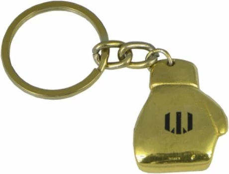 Gumb v obliki boksa, obesek za ključe Masters, zlata