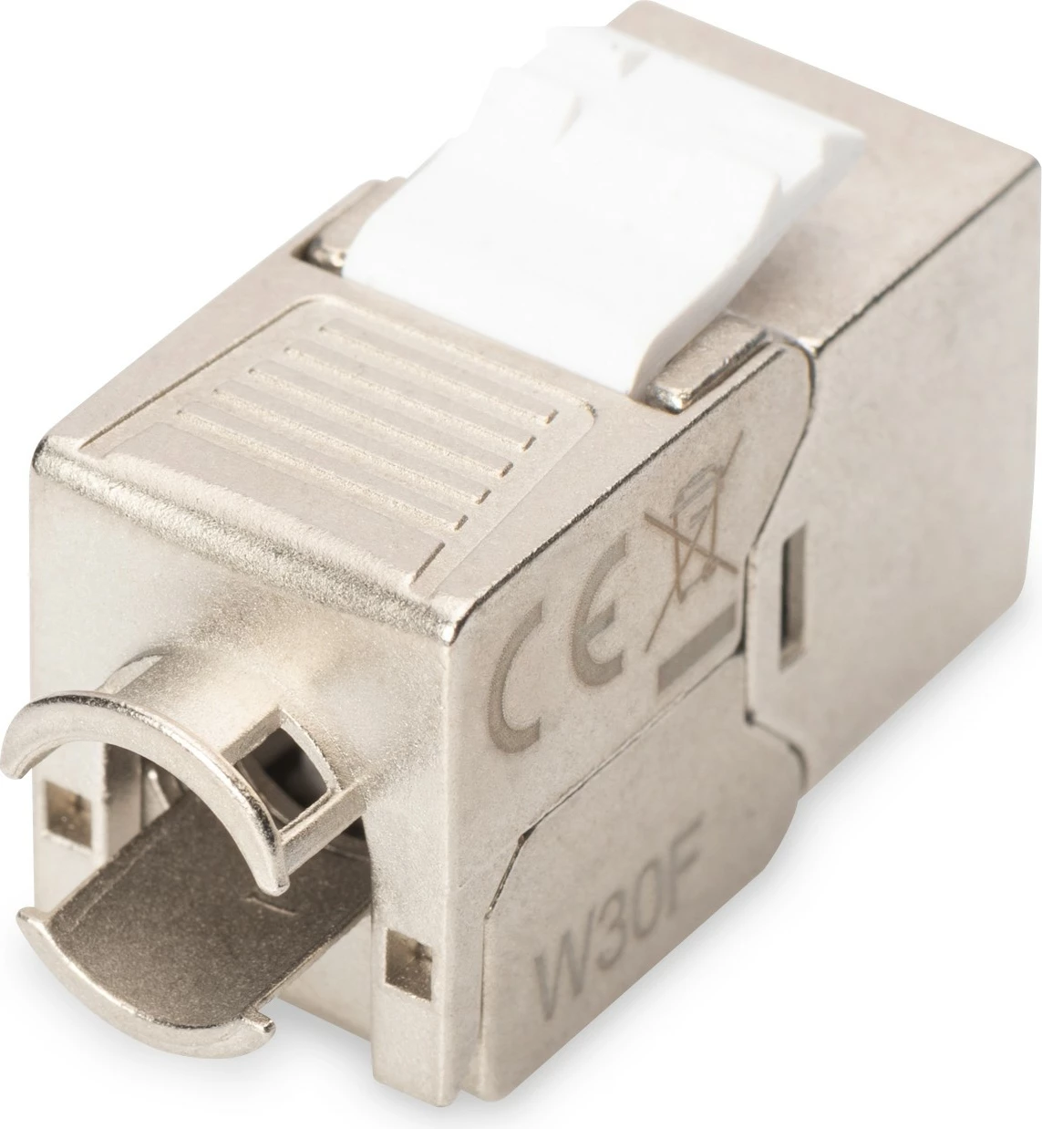 Keystone priključek Digitus Cat6a RJ45, zaščiten, kovinski