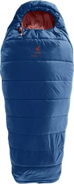 Spalna vreča za otroke Starlight, Deuter, 130–170 cm, nightblue/redwood