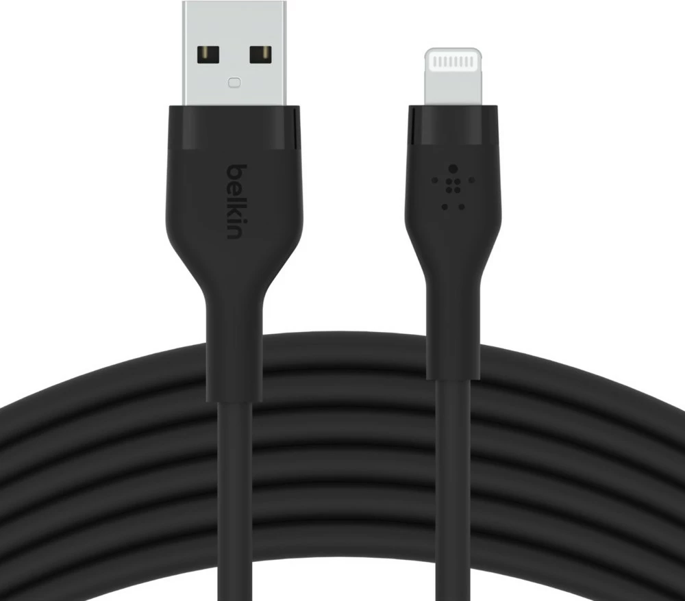 Kabel USB A na USB C/Lightning Belkin CAA008BT1MBK, 1 m, črn