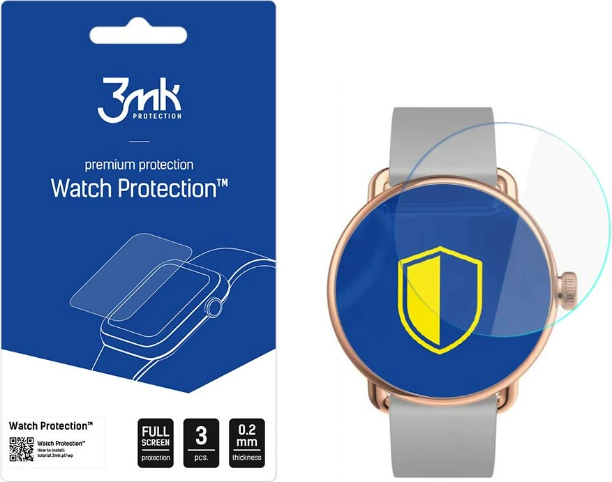 Zaščitni film za uro, 3mk Watch Protection ARC+, za Withings ScanWatch 38 mm, 3 kosa