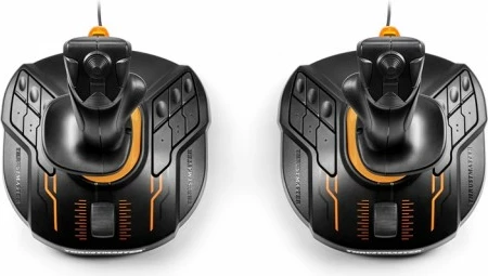 Dvojni joystick za vesoljske simulacije Thrustmaster T.16000M FCS Space Sim Duo Stick, 16 tipk, USB, PC, črno/oranžen