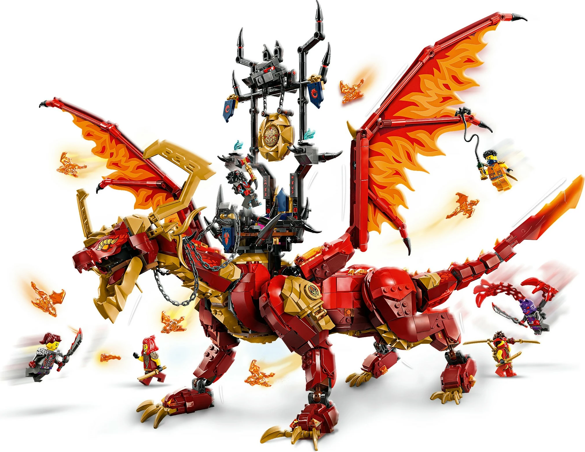 Set za gradnjo Ninjago Quelldrache der Bewegung, LEGO 71822, večbarven
