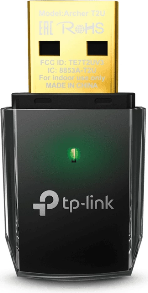 USB Wi‑Fi adapter TP-Link Archer T2U v3, črn