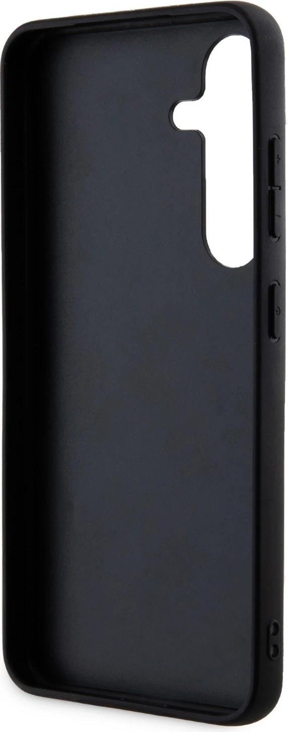 Lesketajoč ovitek Karl Lagerfeld Fixed Glitter Ikonik za Samsung Galaxy A35, srebrn