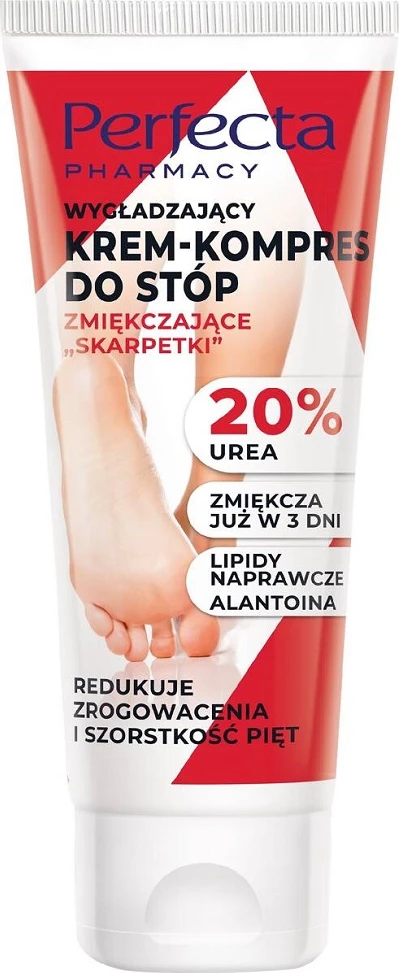 Krema za noge z učvrstitvenim učinkom Perfecta Smoothing Foot Cream-Compress Softening Socks, 80 ml