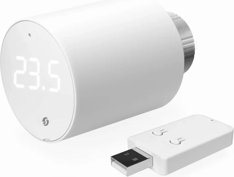 Pametni termostat za radiator Shelly Blu TRV & Blu Gateway Gen3, bel