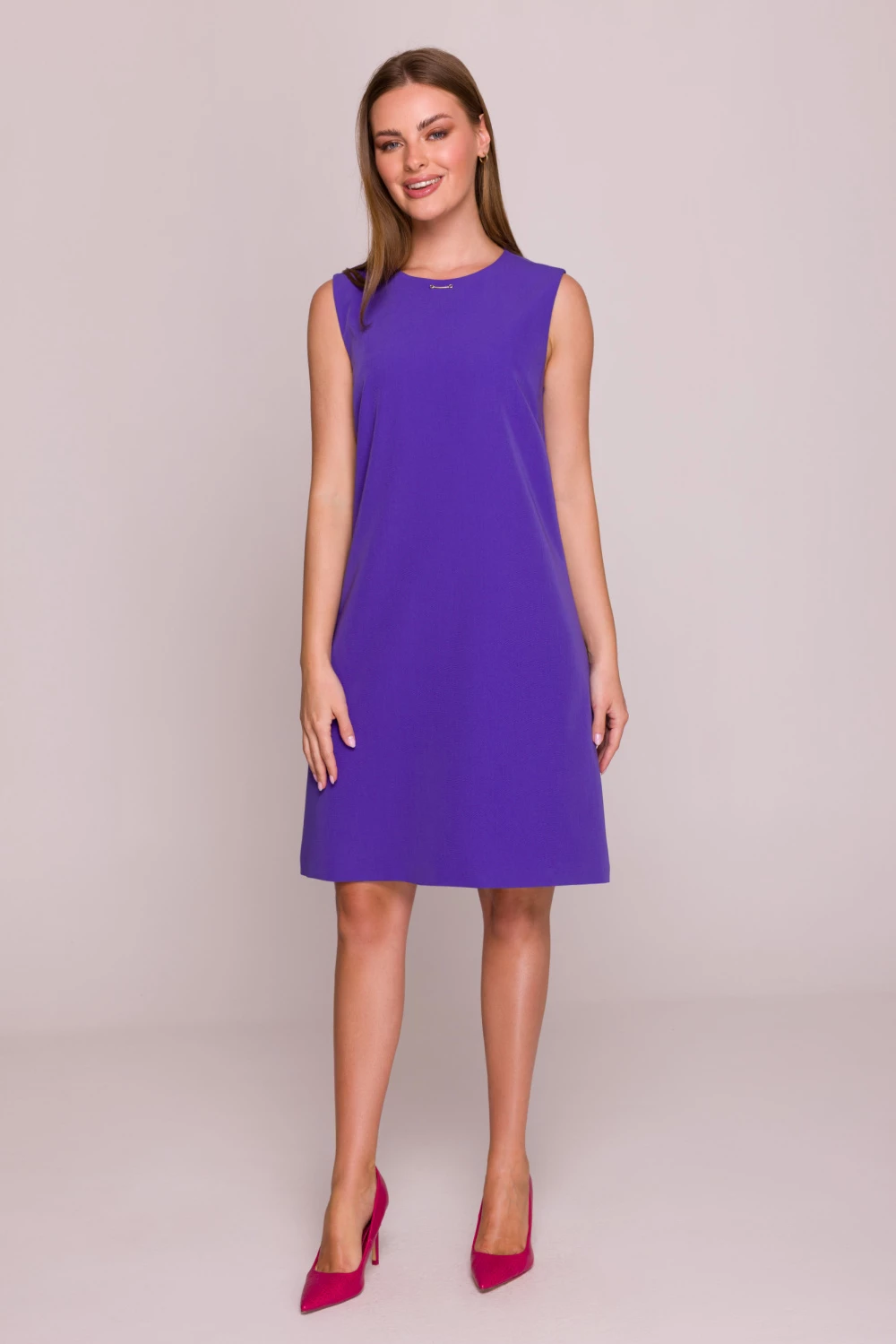 Elegantna obleka Stylove 214668, ženska, vijolična