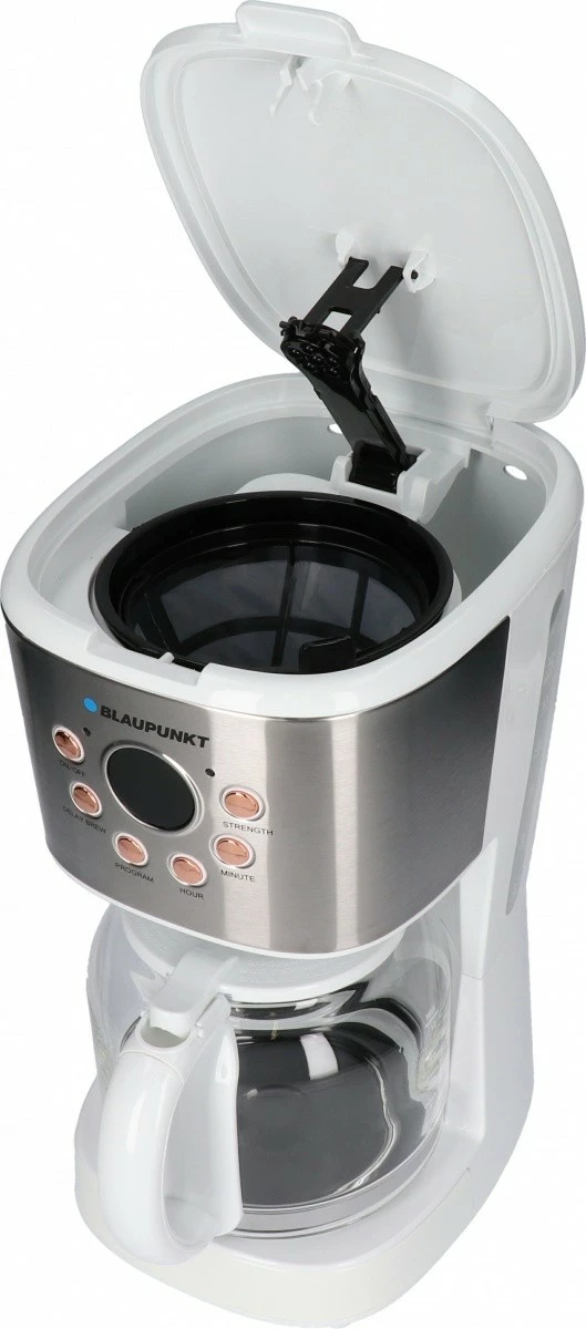 Kavni aparat s filtrom Blaupunkt CMD802WH, 1,5 L, 900 W, bel/srebrn