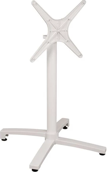 Aluminijasto zložljivo belo mat stojalo s križem 69x69x73-92cm FH459.02