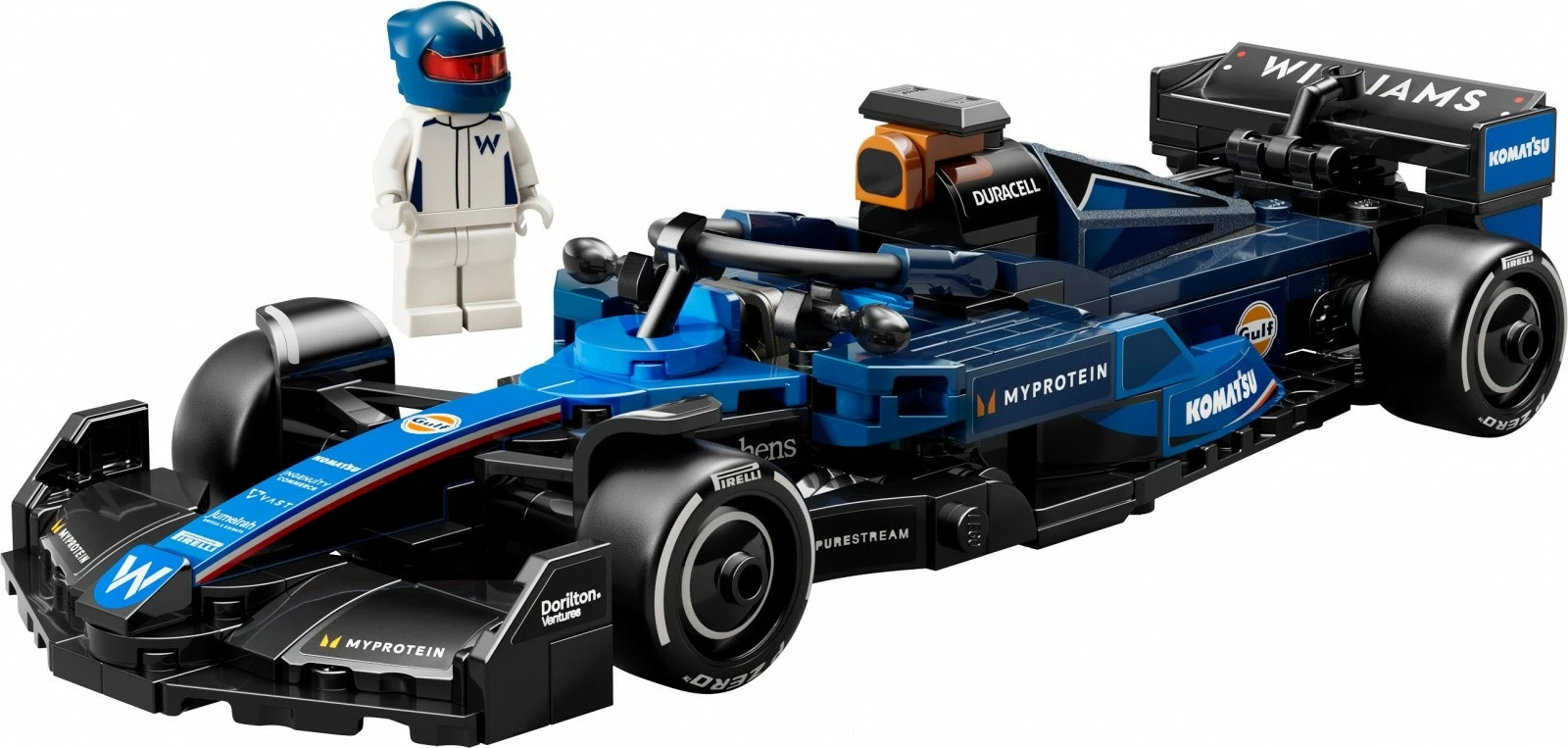 Model dirkalnega avtomobila Williams Racing FW46, Set LEGO Speed Champions, 263 delov, za otroke 10+, plastika