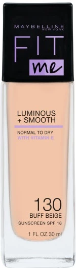 Ličila za obraz Maybelline Fit Me Luminous + Smooth 130 Buff Beige, 30 ml