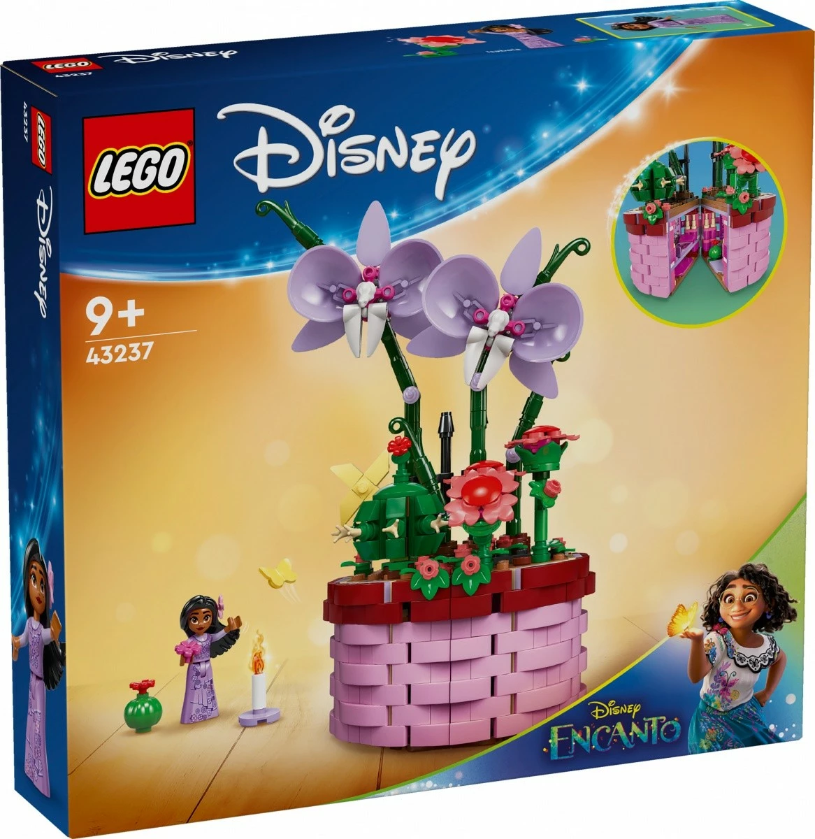Gradbeni set Encanto Isabeli Flowerpot, LEGO 43237, 641 kosov, za otroke, plastika