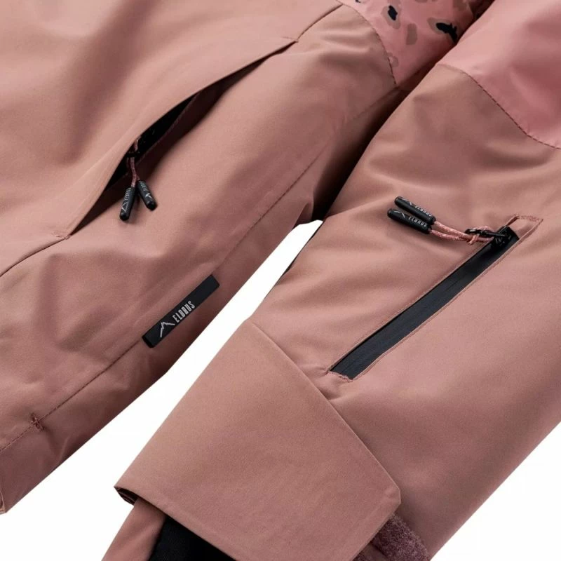 Smučarska jakna za deklice Elbrus, rožnata