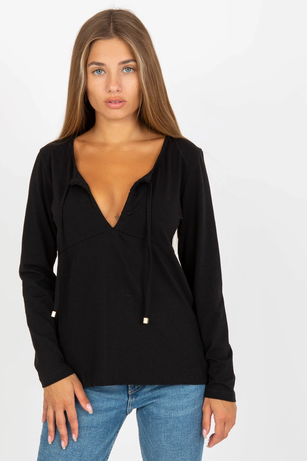 Bluza Rue Paris model 168640, črna