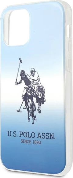 Ovitek, U.S. Polo Assn. USHCP12SPCDGBL za iPhone 12 mini 5,4", Gradient, modra