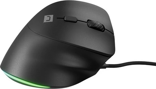 Ergonomski vertikalni miška Natec CRAKE 2 PRO, 12800 DPI, z vodo, RGB, črna