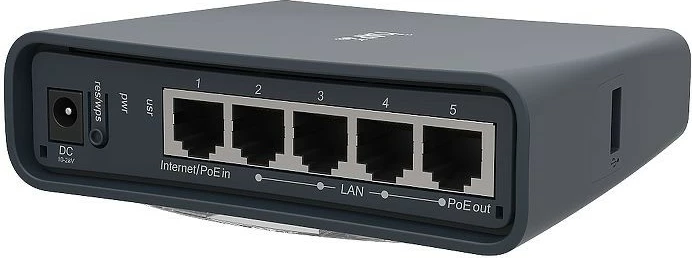 Dual-band dostopna točka MikroTik hAP ac lite tower, 2.4 GHz, 5 GHz, 10/100 Mbit/s, črna Dual-band dostopna točka MikroTik hAP ac lite tower, 2.4 GHz, 5 GHz, 10/100 Mbit/s, črna