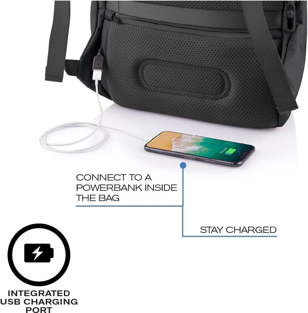 Nahrbtnik proti kraji XD Design, 15,6\", črn