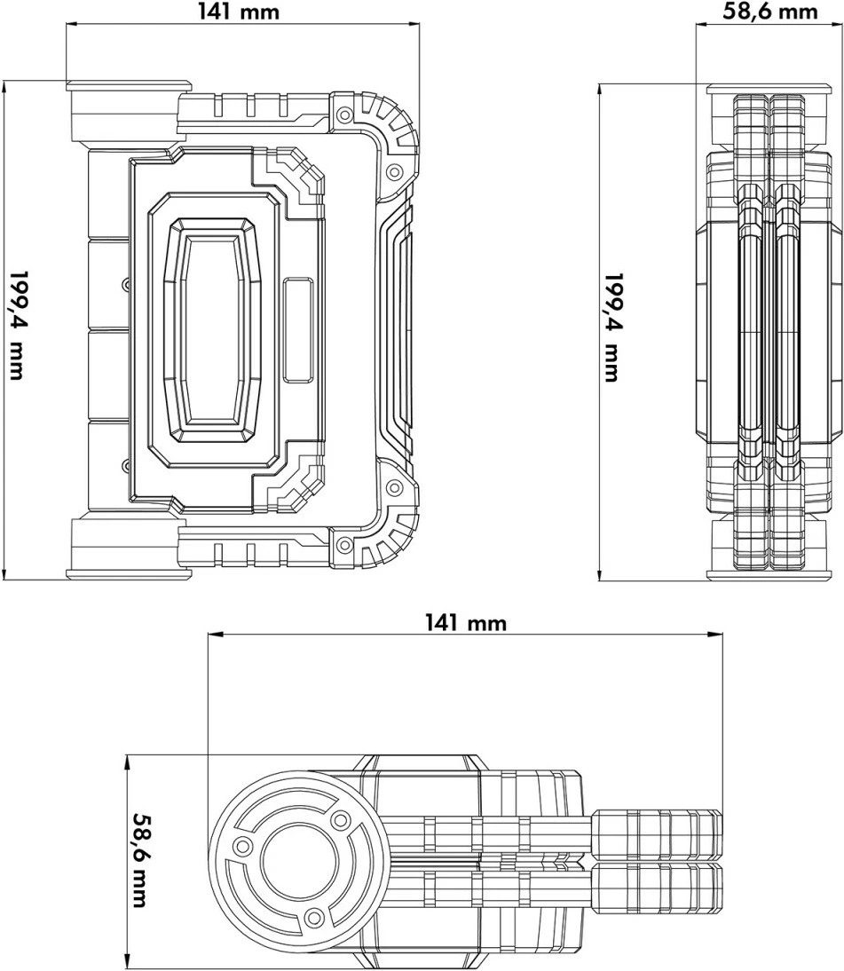 Delovna svetilka LED COB, Maclean MCE439, 300 lm, 3 načini osvetlitve, IP44, 6500K, črno/rdeča