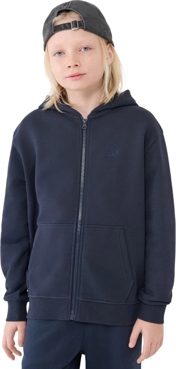 Pulover za fante, 4F, temno moder