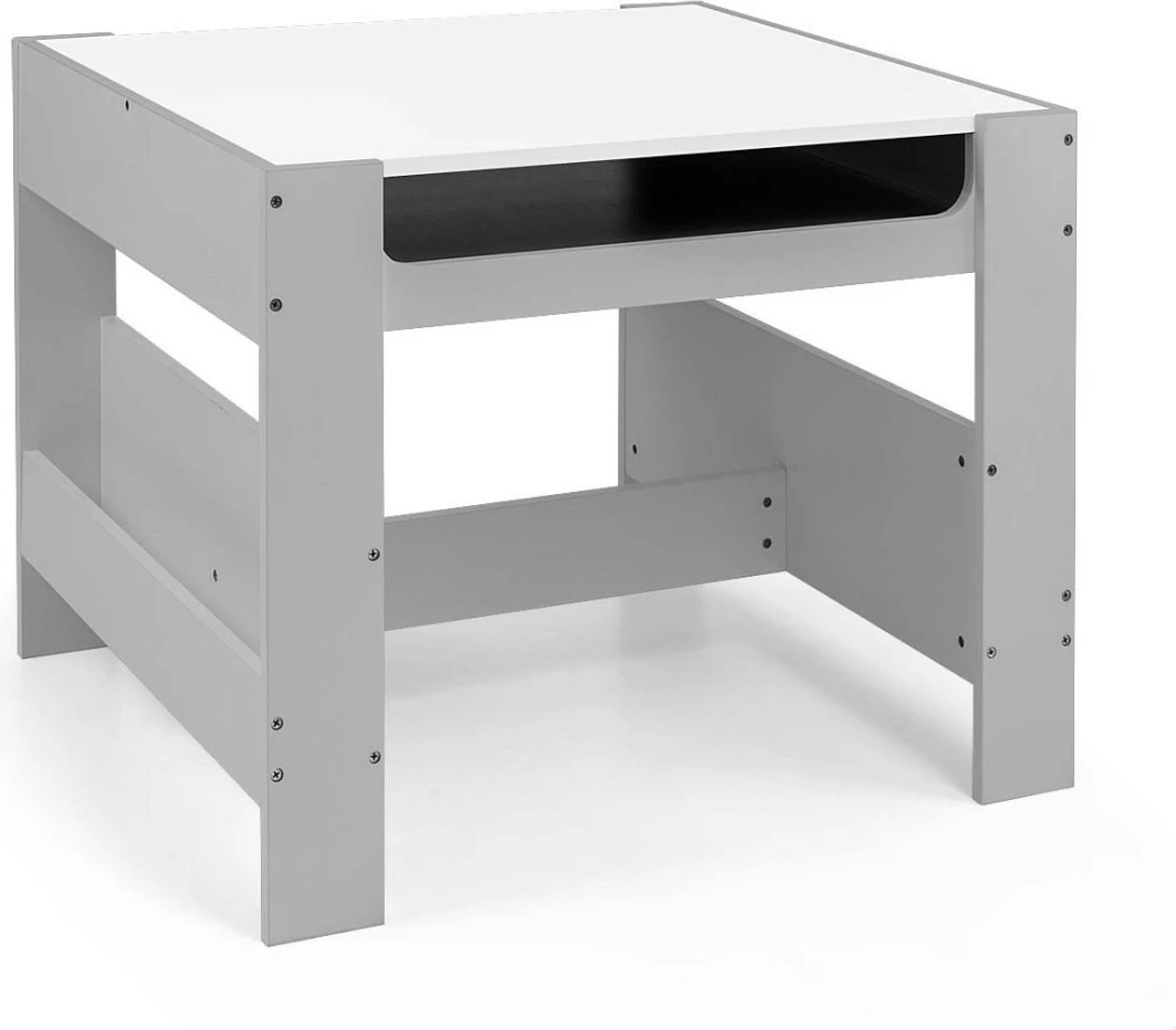 Otroški set miza z dvema stoloma Milly Mally Sven, MDF, sivo/bele