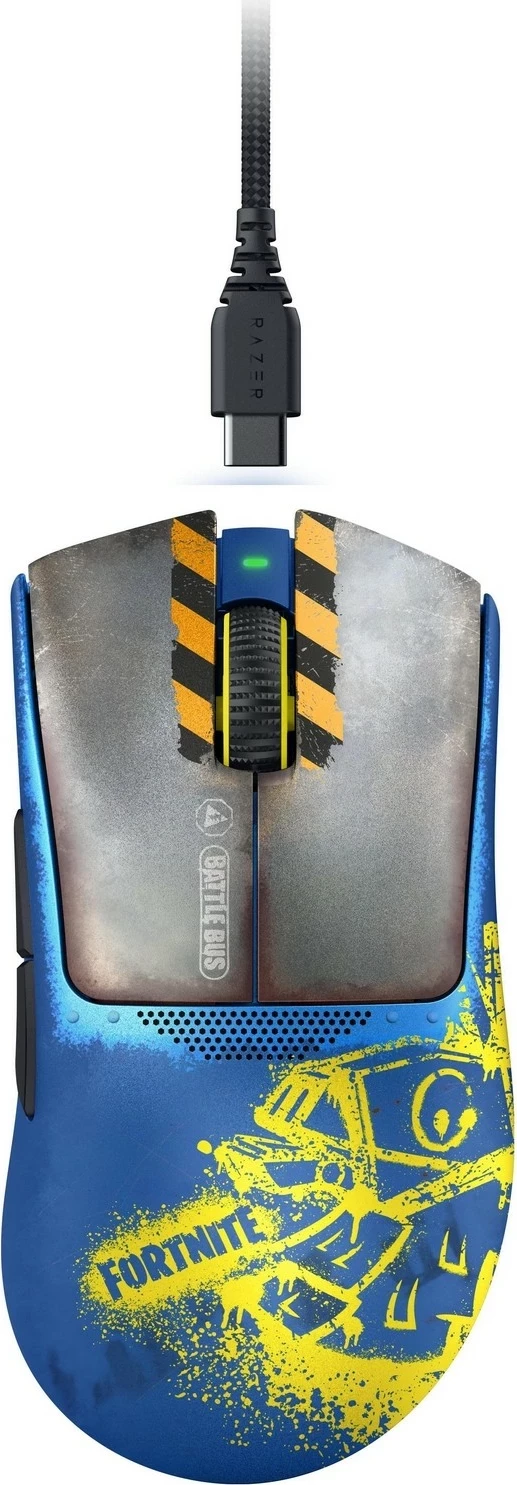 Ergonomičen brezžični miš, Razer DeathAdder V3 Pro Fortnite Edition, miks barv