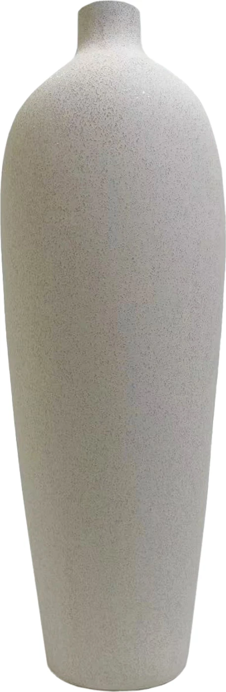 Keramična dekoracija za mizo GALAD FH4624.01 v beli barvi s kristalizacijo Φ24x70Hcm