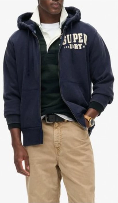 Pulover za moške Superdry, moder