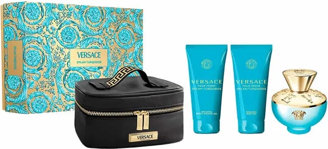 Eau de Toilette za ženske Versace Dylan Turquoise, komplet 4-delni, 100 ml
