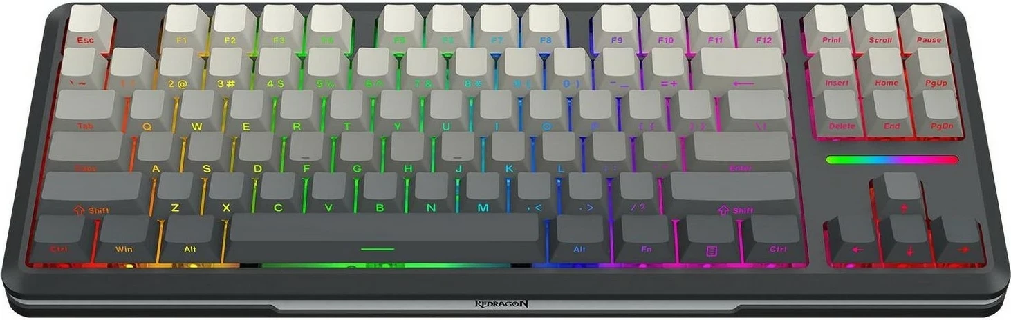 Mehanska tipkovnica Redragon Wildslash Pro K734SP-RGB-PRO, RGB, 87 tipk, siva