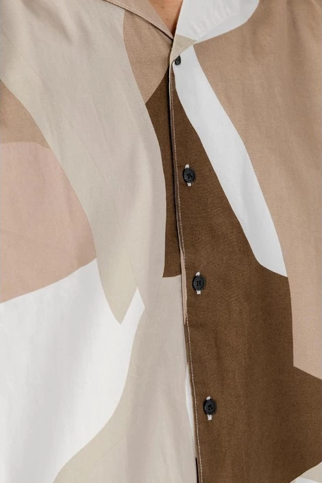 Klasikalna srajca s kratkimi rokavi, Only & Sons, rjava