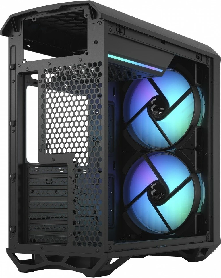 Ohišje Fractal Design Torrent Compact RGB Black TG Light tint, Midi Tower, črno