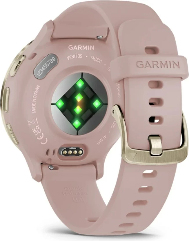 Pametna ura Garmin Venu 3S, 41 mm, AMOLED, GPS, zlato/rožnata