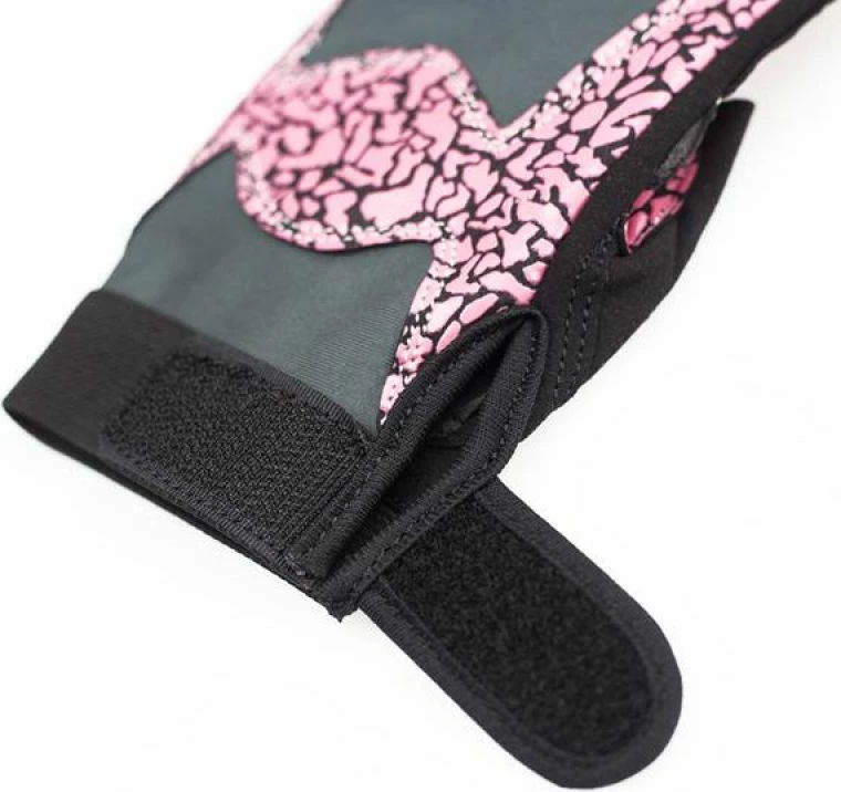 Dame rokavice za trening HMS, roza s sivo