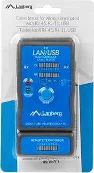 Testno orodje za kable Lanberg NT-0403, črno/modro